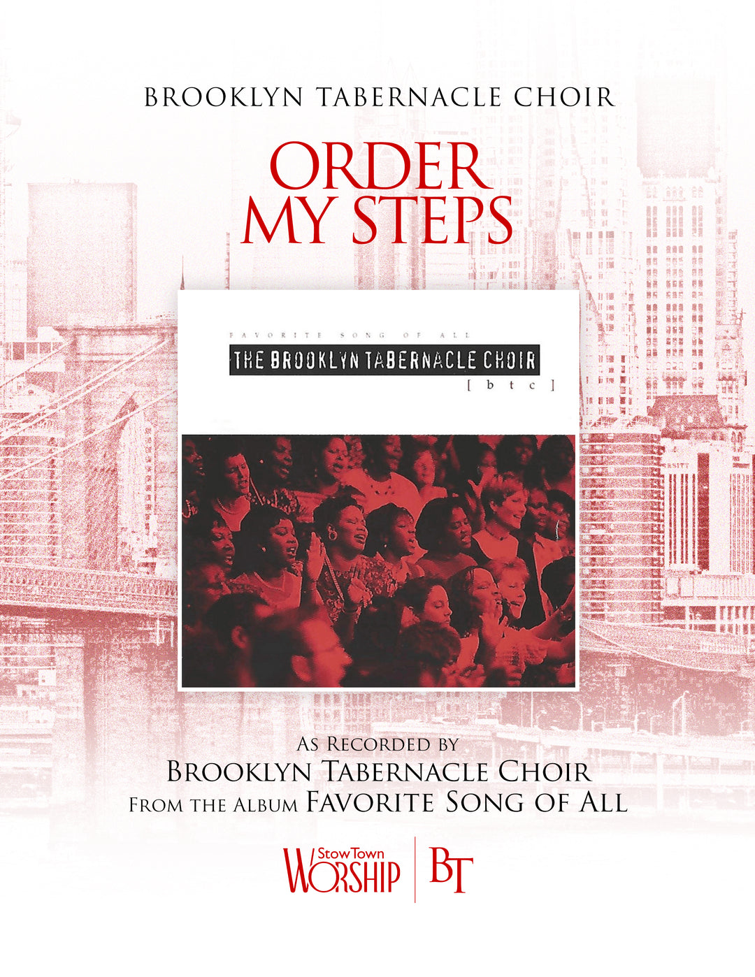 Order My Steps – SATB Choral Anthem PDF | Brooklyn Tabernacle Choir ...