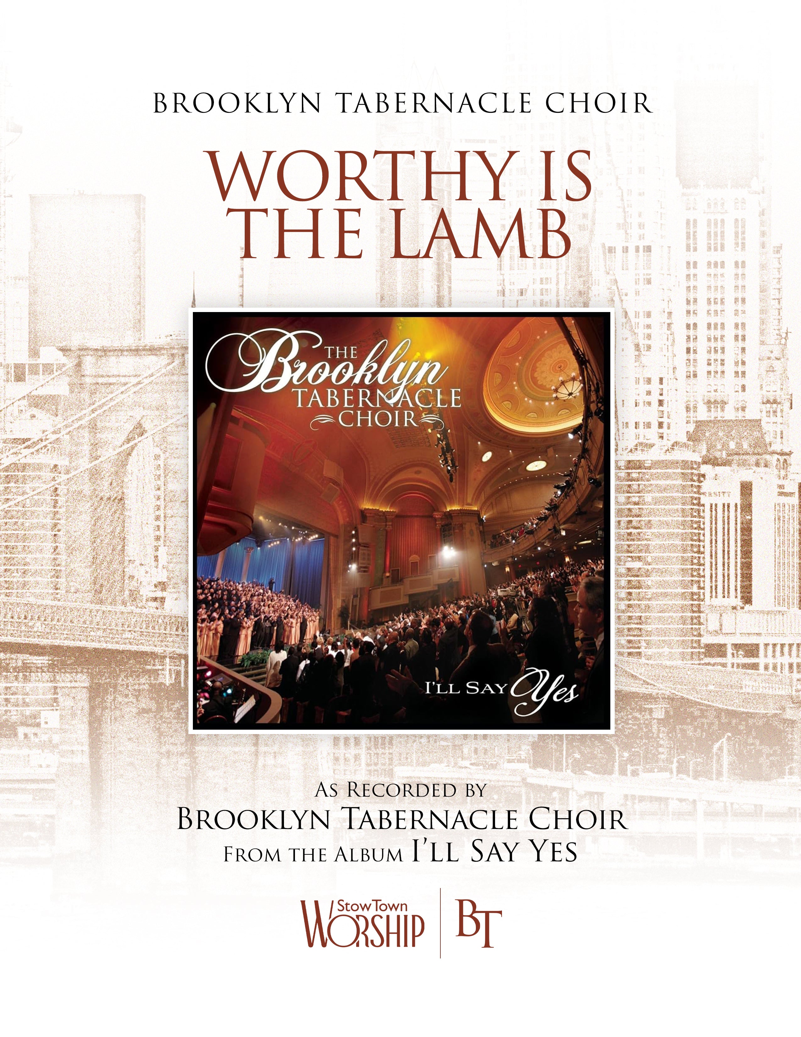 SATB Sheet Music (Octavo) – The Brooklyn Tabernacle